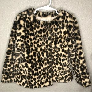 Old Navy 5t Brown Leopard Coat